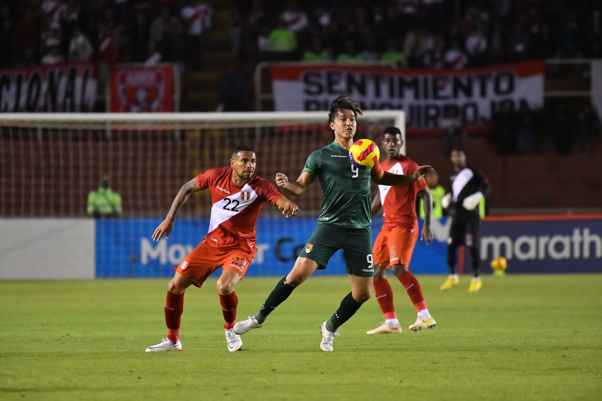 Perú y Bolivia se enfrentaron en un amistoso en 2022.