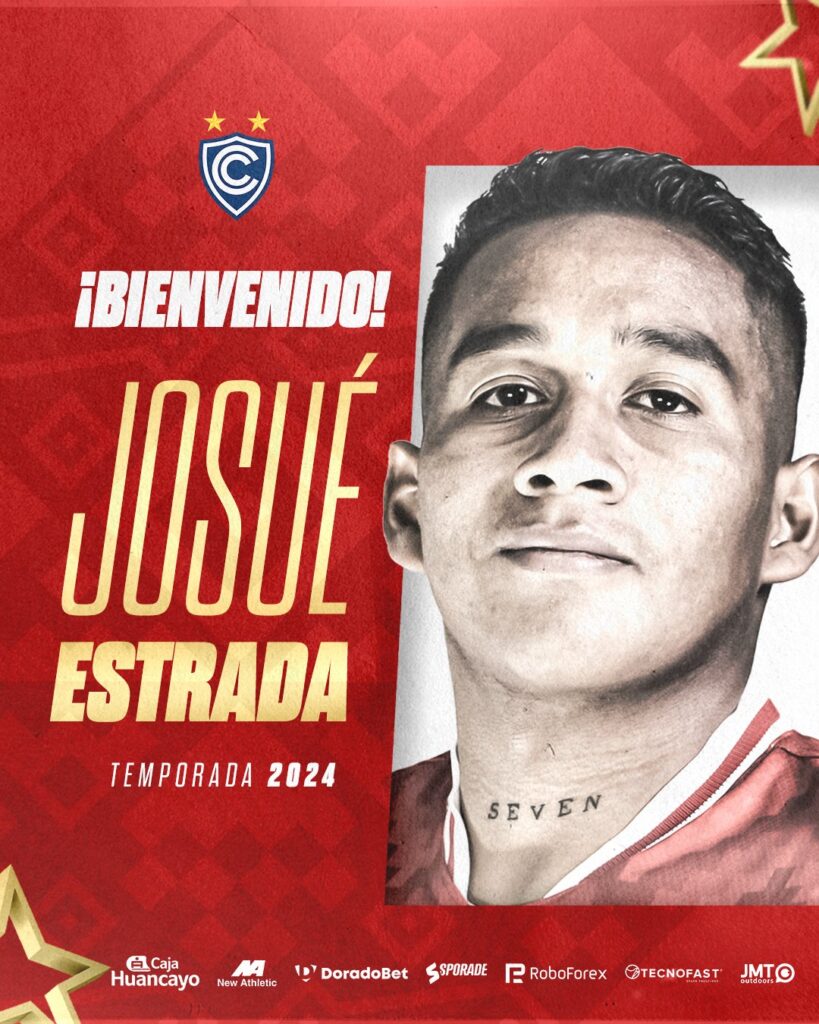 Cienciano prepara su plantel para el 2024 y contrató a Josué Estrada. 