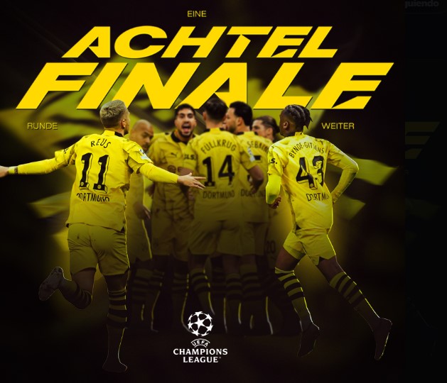 Borussia Dortmund celebró su pase a octavos de final luego de superar el 'Grupo de la Muerte'.