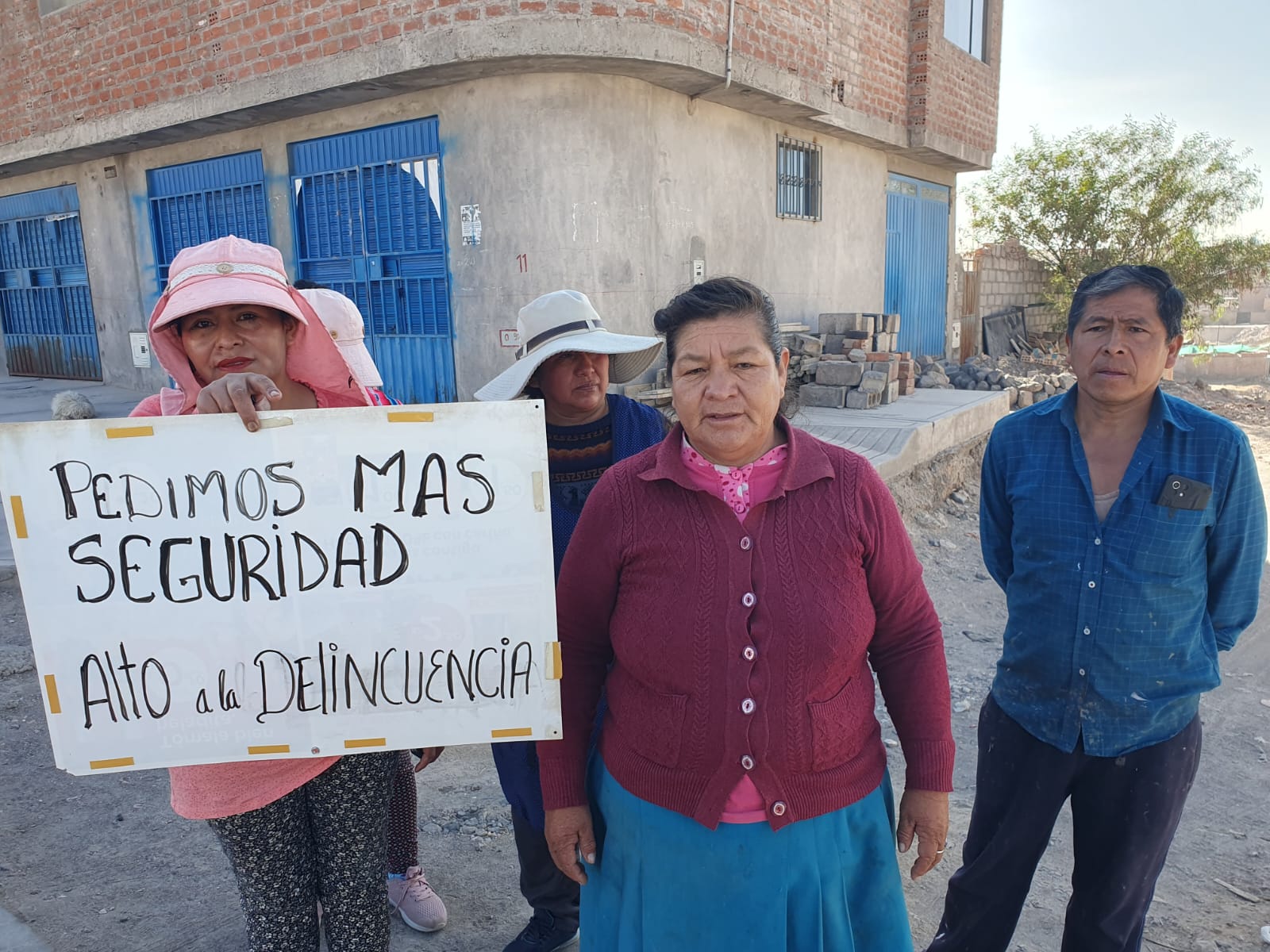 Vecino de PeruArbo exigen más seguridad FOTO: Isaac Vilca