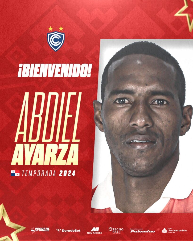 Anuncio oficial de Cienciano del Cusco sobre la llegada de Abdiel Ayarza. 