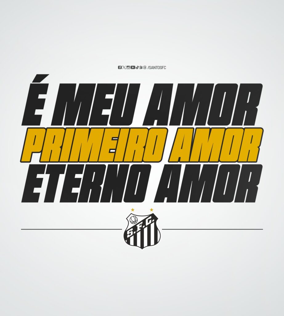 Publicación de las redes sociales de Santos FC ante el primer descenso de su historia. 
