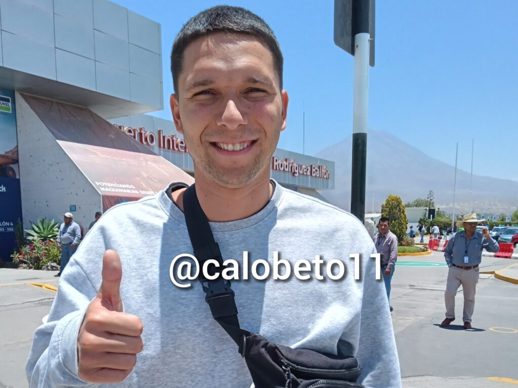 Tomás Martínez llegó a Arequipa este domingo. 