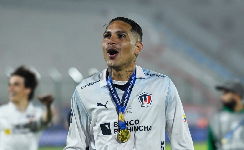 Paolo Guerrero campeón de la Copa Sudamericana. 