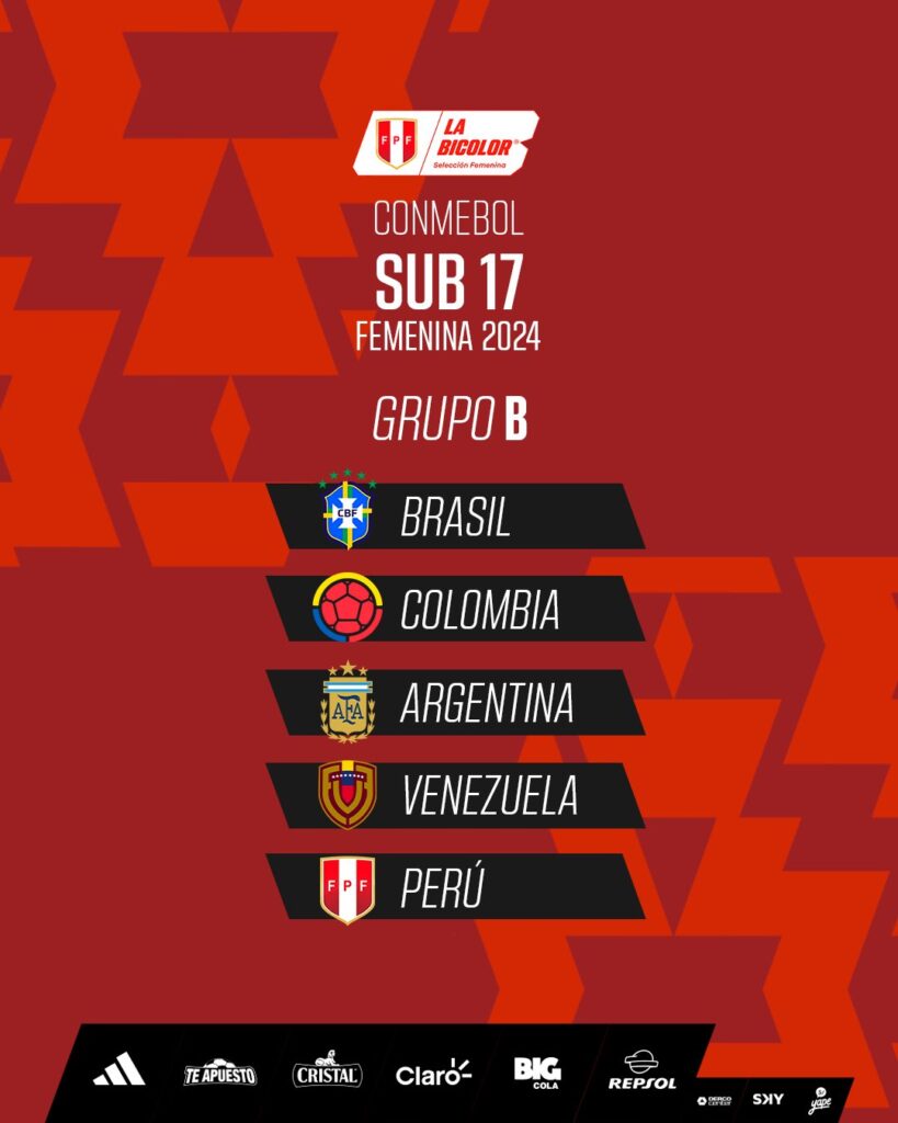 Grupo de la Selección Femenina para el Sudamericano Sub-17. 
